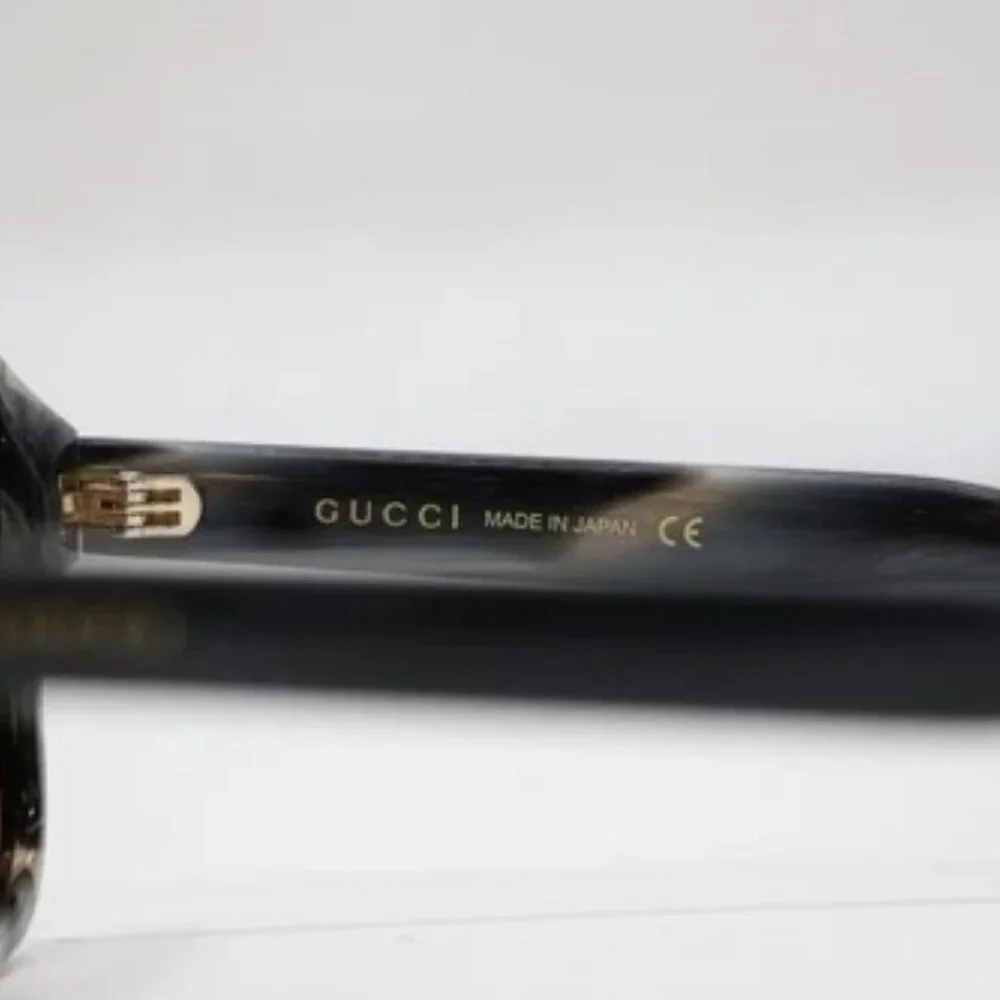 GUCCI GG0583S 004 55 19 Black/Gray Marble Brown Lens Sunglasses - Picture 6 of 10